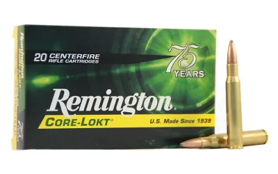 Balas Remington Core Lokt - 30.06 - 180 grs - Punta PSP Balas Remington Core Lokt - 30.06 - 180 grs - Punta PSP