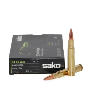 Balas Sako Powerhead Barnes - 30.06 - 180 grs - Soft Point