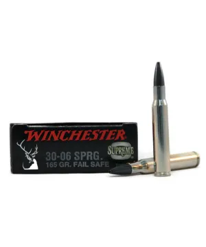 Balas Winchester Supreme Fail Safe - 30.06 - 165 grs