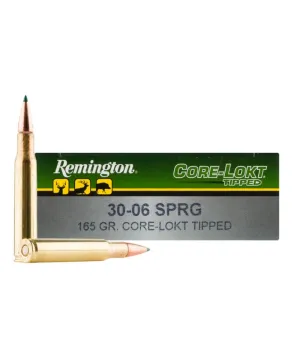Balas Remington Core-Lokt Tipped- 30.06 - 165 grs