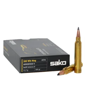 Balas Sako Arrowhead II - 300 Win Mag - 180 grs - Soft Point (caja de 10 unidades)