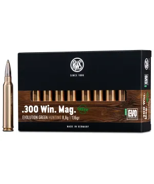 Balas RWS - Evo (Evolution) Green - 300 win mag - 136 grs