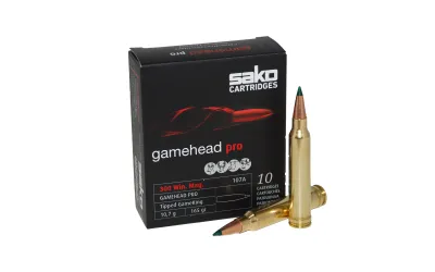 Balas Sako Gamehead Pro - 300 Win. Mag - 165 grs - Punta Polímero 