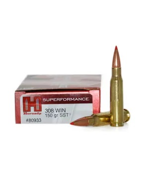 Balas Hornady Superformance - 308 Win - 150 grs - SST Balas Hornady Superformance - 308 Win - 150 grs - SST