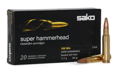 Balas Sako Super Hammerhead - 308 Win - 180 grs - Bonded Soft Point