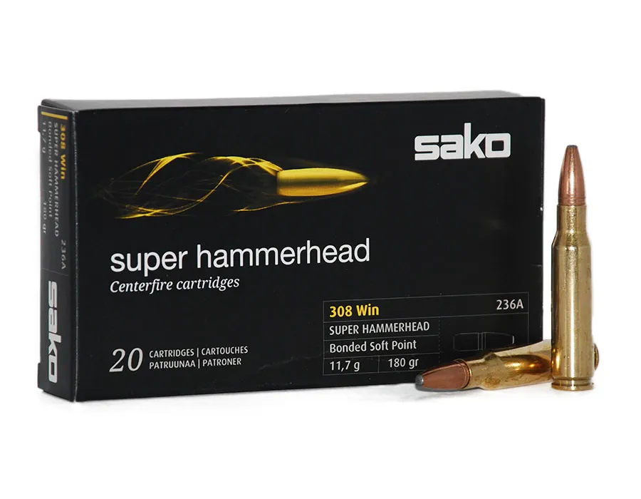 Balas Sako Super Hammerhead - 308 Win - 180 grs - Bonded Soft Point
