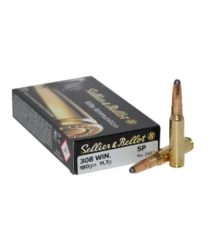 Balas Sellier & Bellot - 308 Win - 180 grs - Soft Point Balas Sellier & Bellot - 308 Win - 180 grs - Soft Point