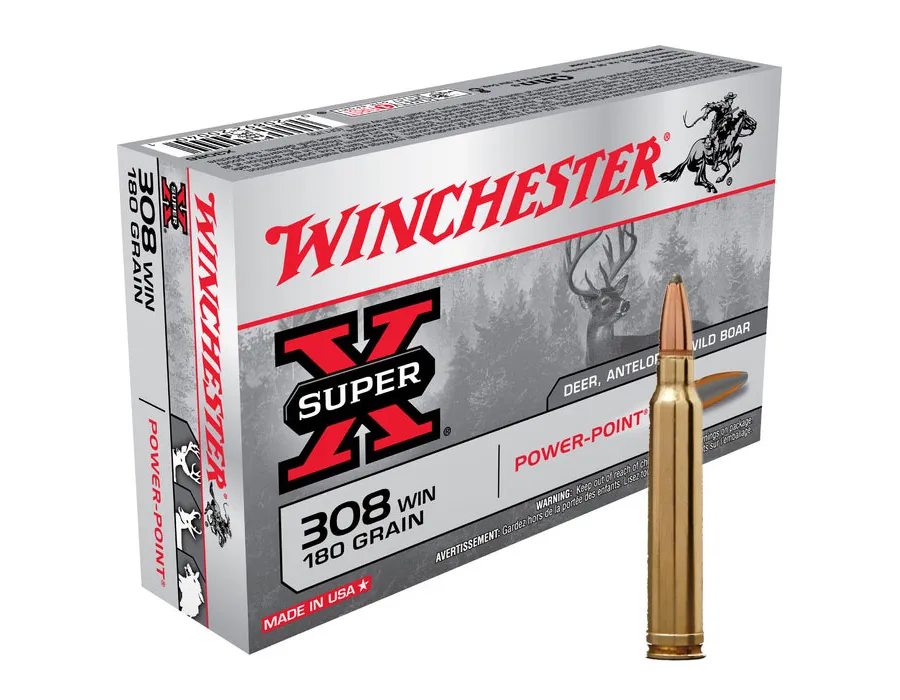 Balas Winchester Super X - 308 Win - 180 grs - Powerpoint