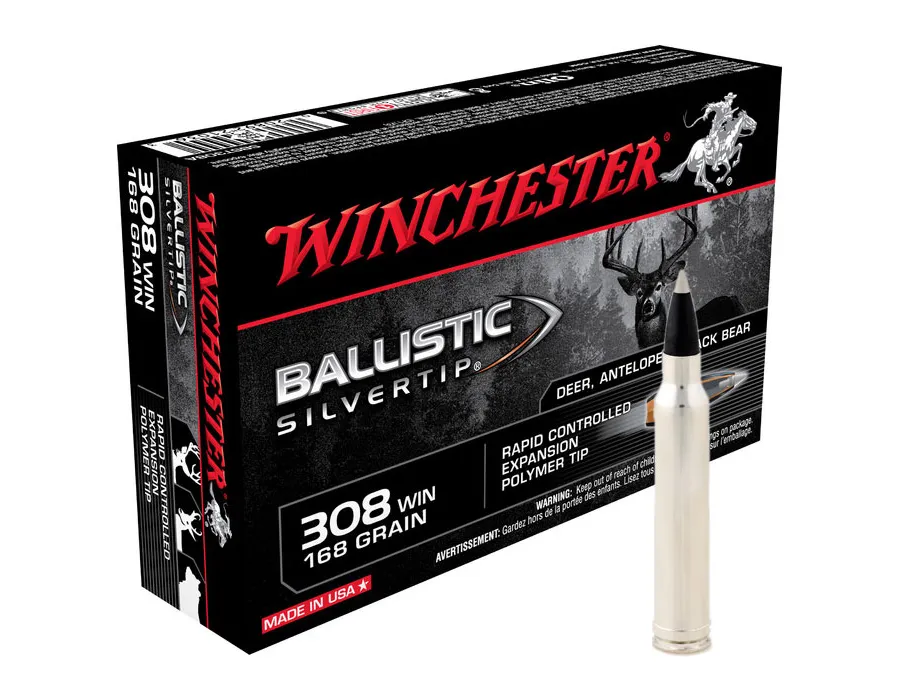 Balas Winchester Supreme Silvertip - 308 Win - 168 grs