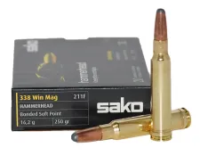 Balas Sako Hammerhead - 338 Win Mag - 250 grs - Bonded Soft Point - 10 unidades