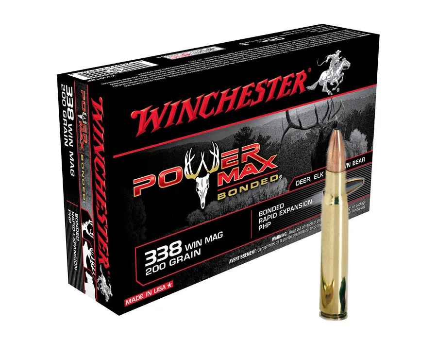 Balas Winchester PowerMax Bonded - 338 Win Mag - 200 grs