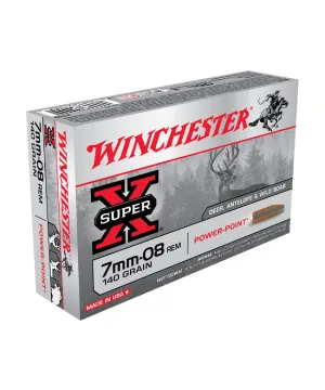 Balas Winchester Super X - 7 mm-08 rem - 140 grs - Powerpoint