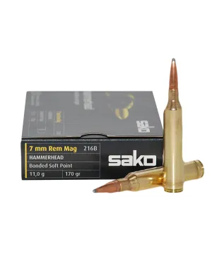 Balas Sako Hammerhead - 7 mm Rem Mag - 170 grs - Soft point Balas Sako Hammerhead - 7 mm Rem Mag - 170 grs - Soft point