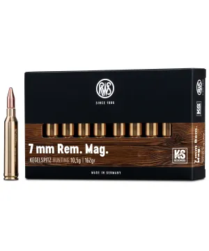 Balas RWS KS (Kegelspitz) - 7 mm Rem mag - 162 grs - Cone Point