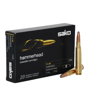 Balas Sako Hammerhead - 7x64 - 170 grs - Soft point Balas Sako Hammerhead - 7x64 - 170 grs - Soft point