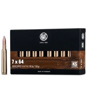 Balas RWS KS (Kegelspitz) - 7x64 - 162 grs - Cone Point Balas RWS KS (Kegelspitz) - 7x64 - 162 grs - Cone Point