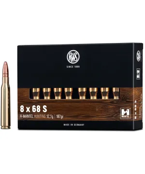 Balas rws 8x68 s hm 187 grs.