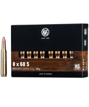 Balas RWS KS (Kegelspitz) - 8x68 - 180 grs - Cone Point