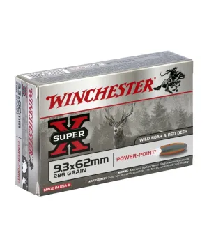 Balas Winchester Super X - 9,3x62 Mauser - 286 grs - Powerpoint Balas Winchester Super X - 9,3x62 Mauser - 286 grs - Powerpoint