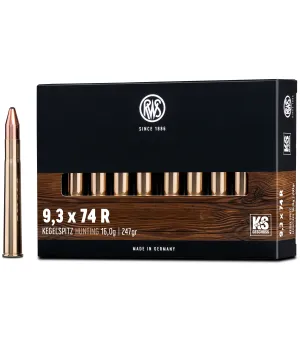 Balas RWS KS (Kegelspitz) - 9,3x74r - 247 grs - Cone Point