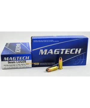 Balas Magtech 9 mm parabellum semiblindada  Balas Magtech 9 mm parabellum semiblindada