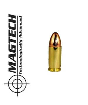 Balas Magtech 9 mm parabellum FMJ blindada Balas Magtech 9 mm parabellum FMJ blindada