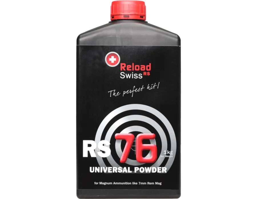 Pólvora Reload Swiss RS 76 arma larga 1kg