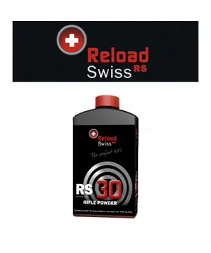 Pólvora Reload Swiss RS 30 arma corta 0.5kg Pólvora Reload Swiss RS 30 arma corta 0.5kg