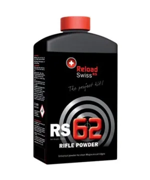 Pólvora Reload Swiss RS 62 arma larga 1kg Pólvora Reload Swiss RS 62 arma larga 1kg