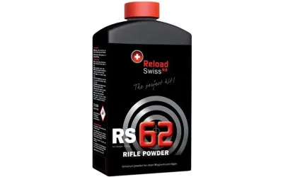 Pólvora Reload Swiss RS 62 arma larga 1kg Pólvora Reload Swiss RS 62 arma larga 1kg