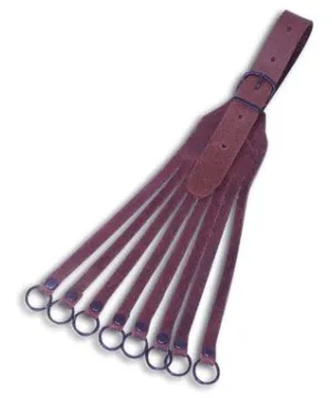 Portacazas en piel de becerro con 8 ramales