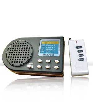 Reproductor de cantos mp3 con mando a distancia