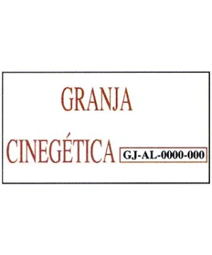 Tablilla 1º granja cinegetica 50x33 