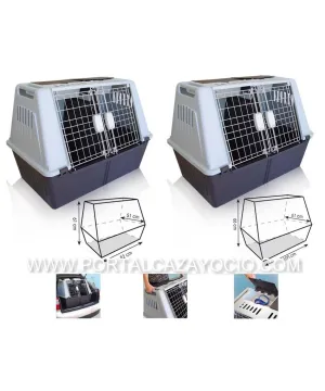Transportin perros con separador interior 