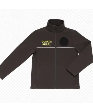 Cazadora polar para guarda rural - Marrón - Softshell