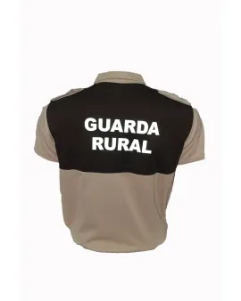Polo guarda rural manga corta marron