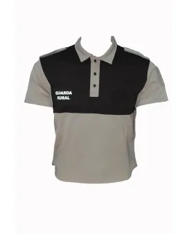 Polo guarda rural manga corta marron