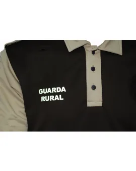 Polo guarda rural manga larga marrón