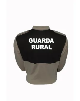 Polo guarda rural manga larga marrón