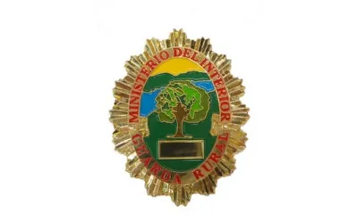 Placa metálica de cartera para Guarda rural Placa metálica de cartera para Guarda rural