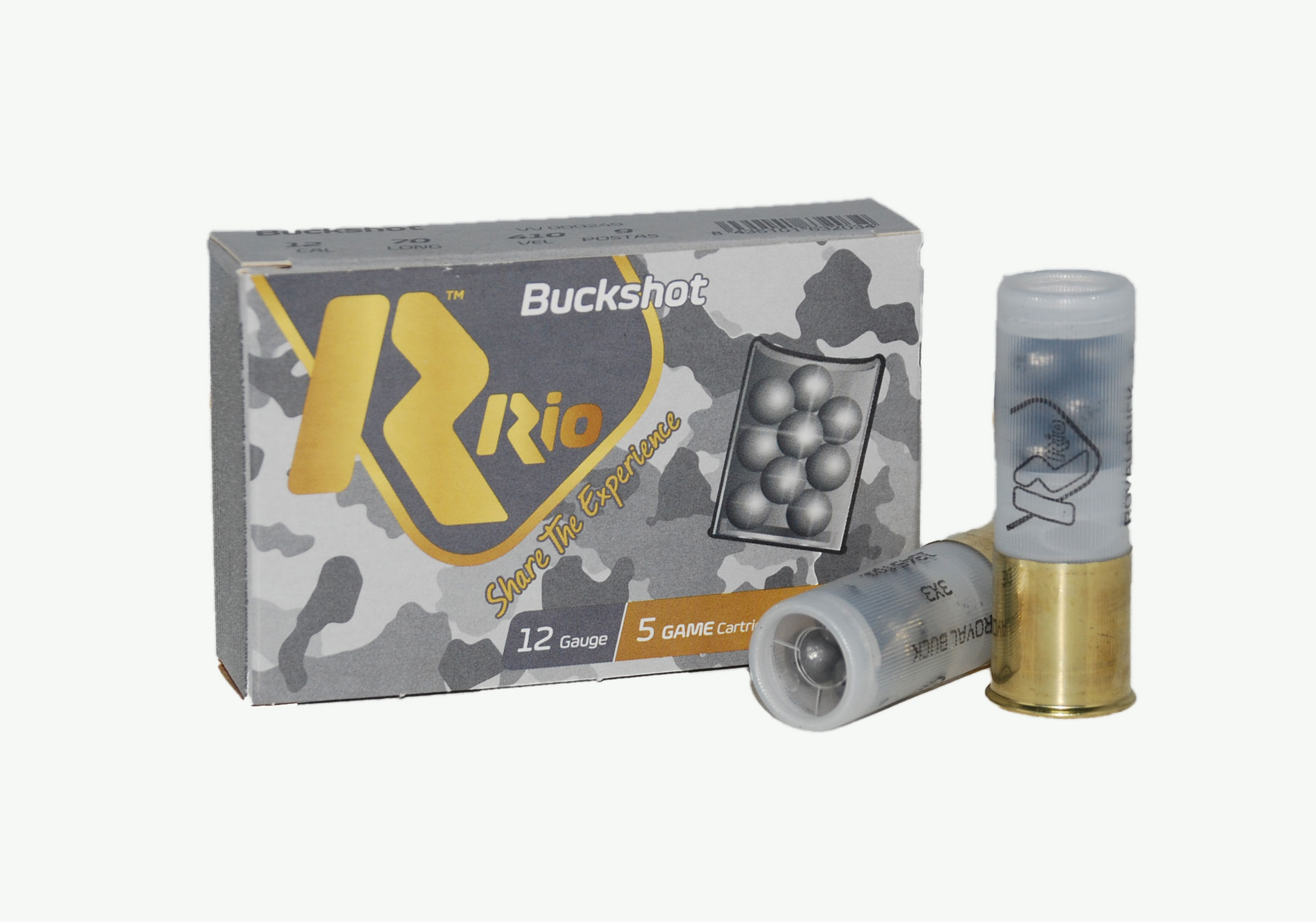 Cartucho Postas Rio Buckshot - calibre 12 - 9 Bolas